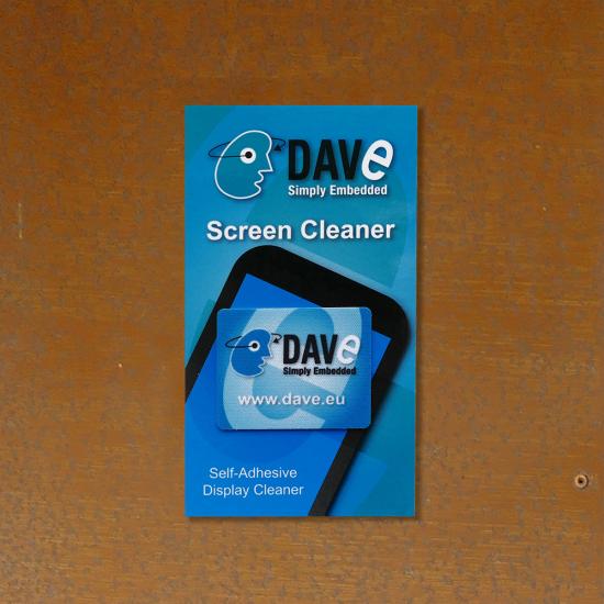 Screen cleaner logo DAVE Embedded Systems